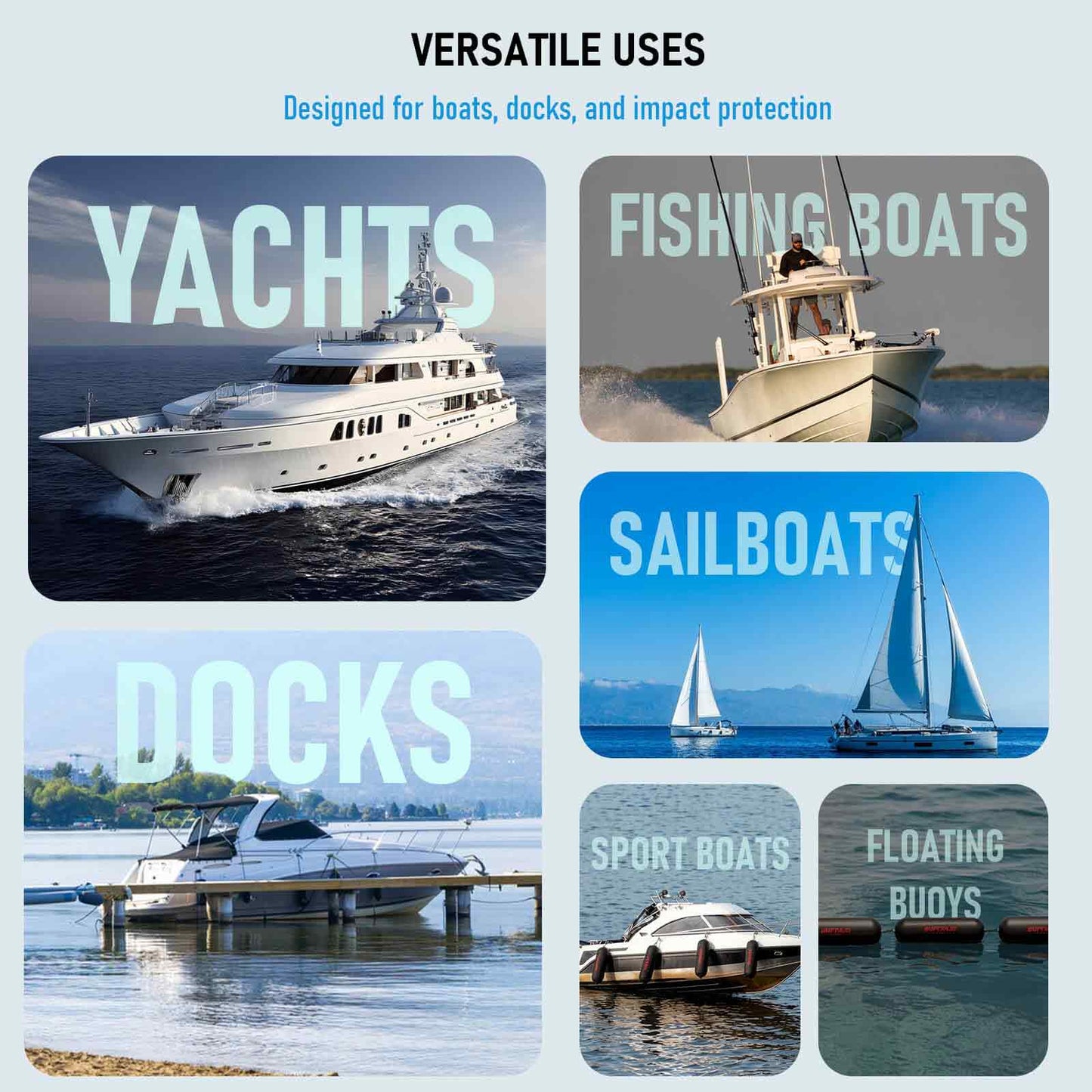 13" x 47.2" Inflatable Boat Fender with Electric Pump