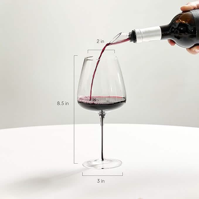 Hotel Collection Smoke Stem Red Wine Glasses | 4 Glasses