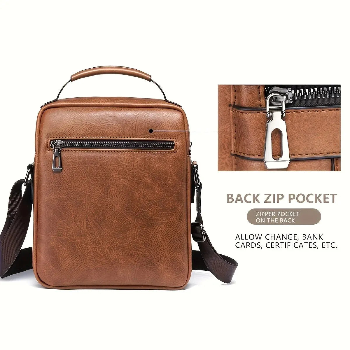 Neutral style shoulder bag for men and women, single strap, cross-body, business style, backpack, casual and fashionable