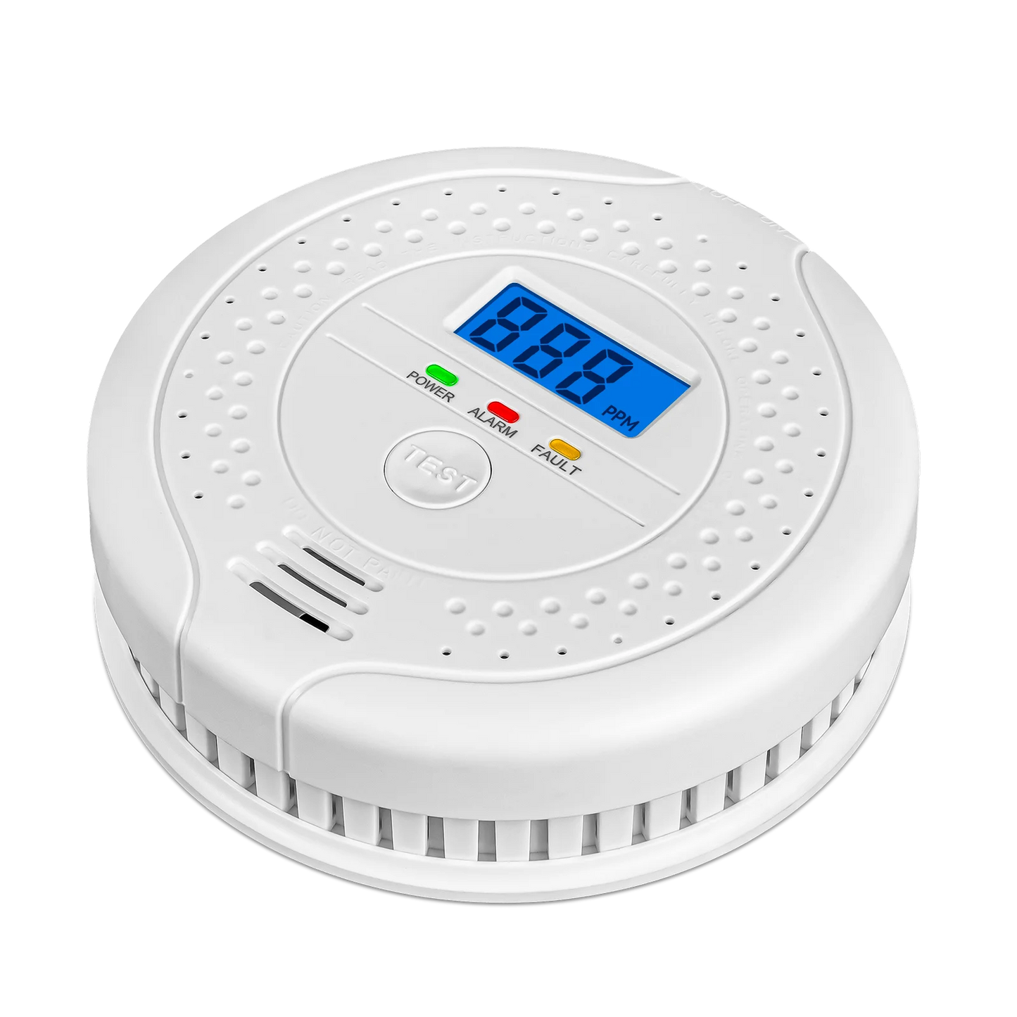 Digital CO Gas Monitor Alarm Detector Audible and Visual Alarm Battery Powered Portable CO Detector for Home Warehouse