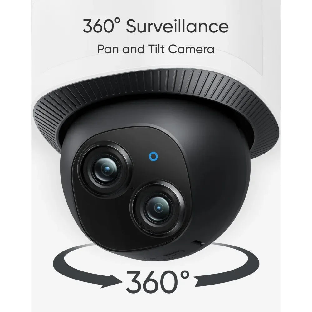 Floodlight Camera E340 Wired, Security Camera Outdoor, 360° Pan & Tilt, 24/7 Recording, 2.4G/5G Wi-Fi, 2000 LM