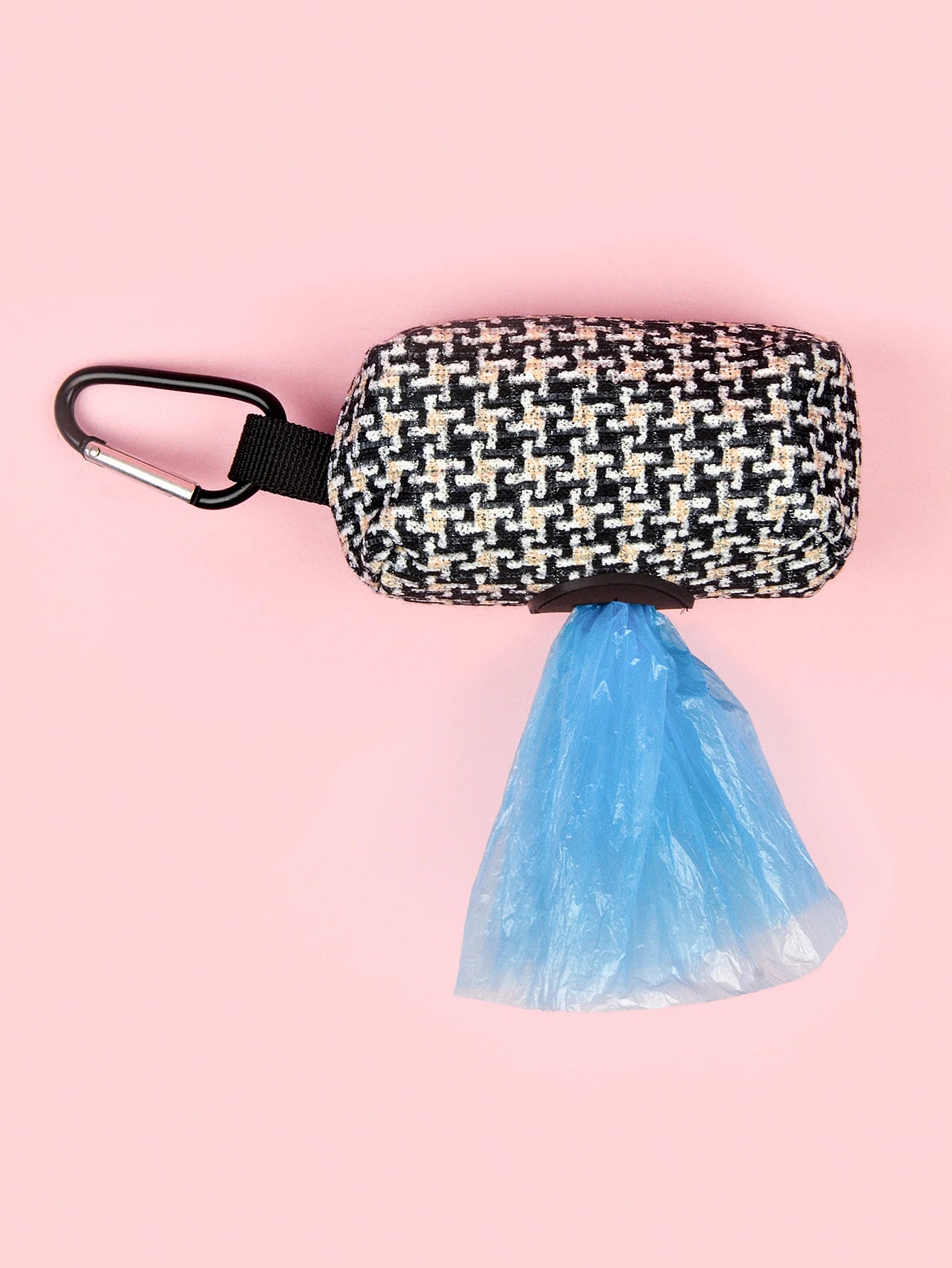 1pcs Furry Cute Design Dog Poop Bag Holder for Leash Attachment(No Poop Bag And Leash)