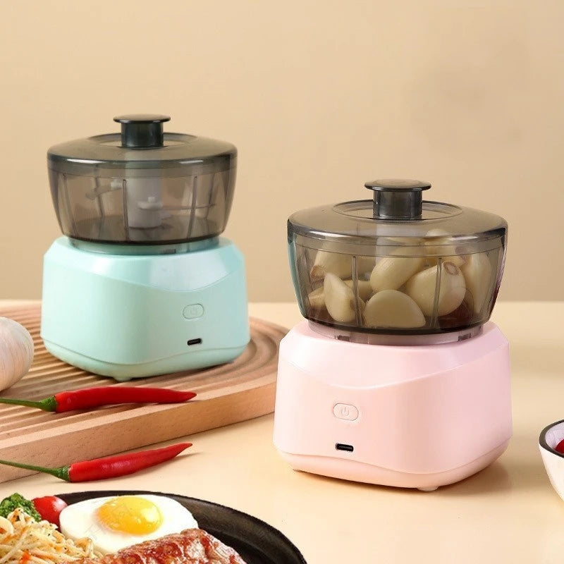 Mini Electric Food Processor Garlic Chipper Pepper Shredder 350ml