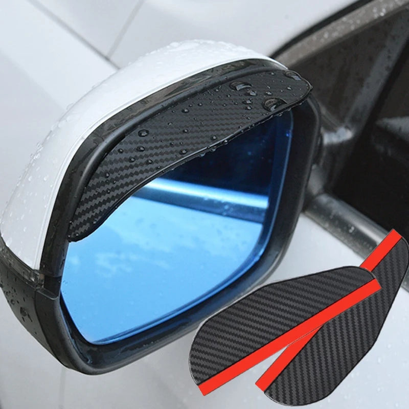 2Pcs Car Rearview Mirror Rain Eyebrow Awnings Shelters Universal Auto Exterior Accessories Parts Rearview Mirror Protector Cover
