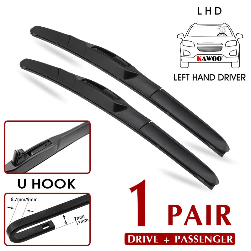 KAWOO Wiper Front Car Wiper Blades For KIA Rio 3 2011-2017 Windshield Windscreen Front Window Accessories 26"+16" LHD RHD
