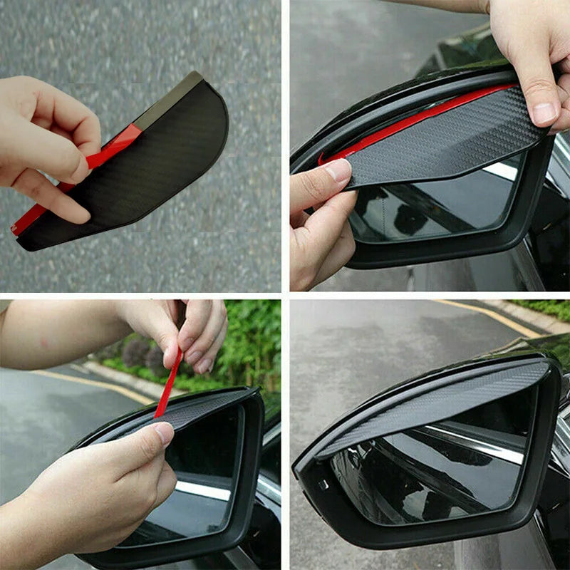 2Pcs Car Rearview Mirror Rain Eyebrow Awnings Shelters Universal Auto Exterior Accessories Parts Rearview Mirror Protector Cover