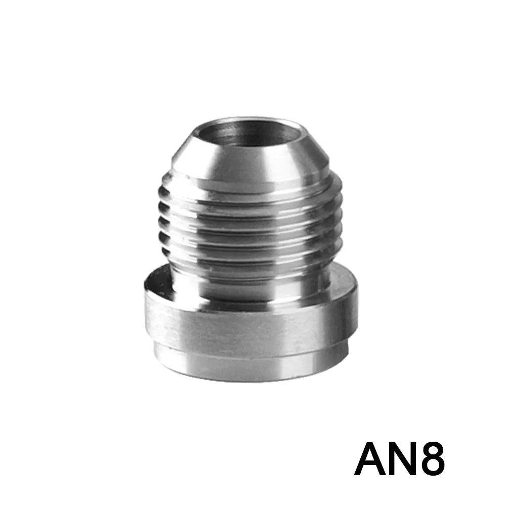 1PCS AN6 AN8 AN10 AN12 AN16 AN20 Male Billet Stainless Steel Straight Male Weld Fitting Adapter Weld Bung Nitrous Hose Fitting