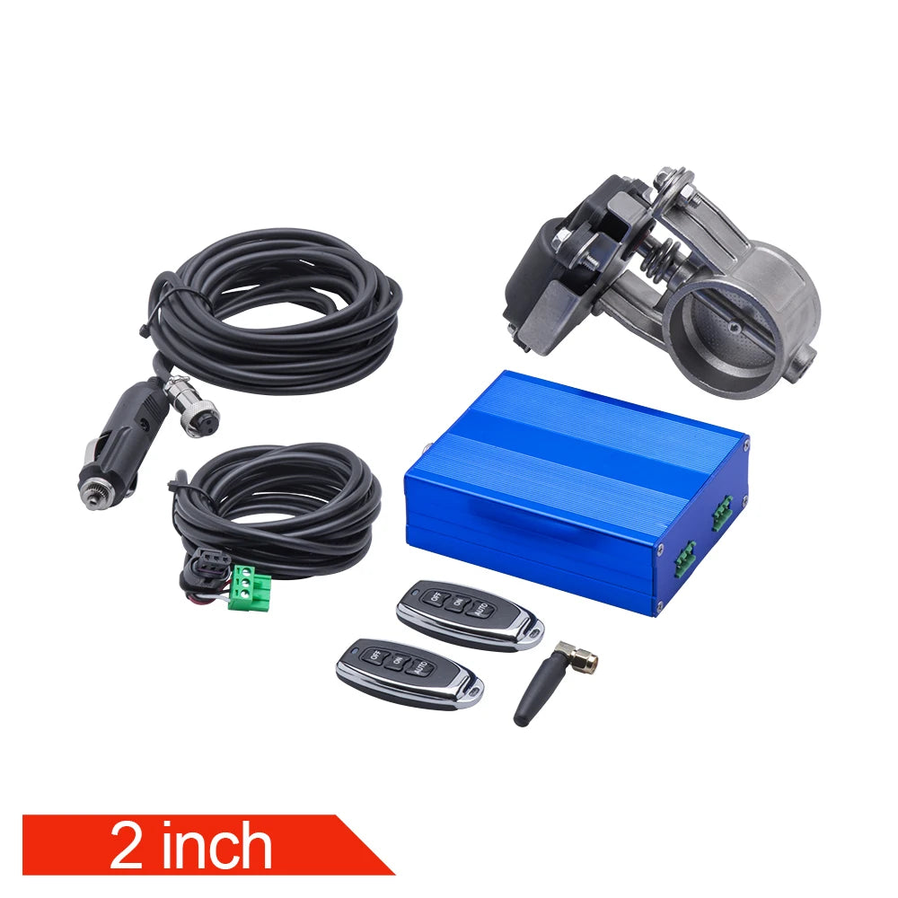 2"/2.36"/2.5"/2.75"/3" inch OBD2 Vacuum pump Exhaust Cutout Electric Control Valve Kit With remote control and APP control