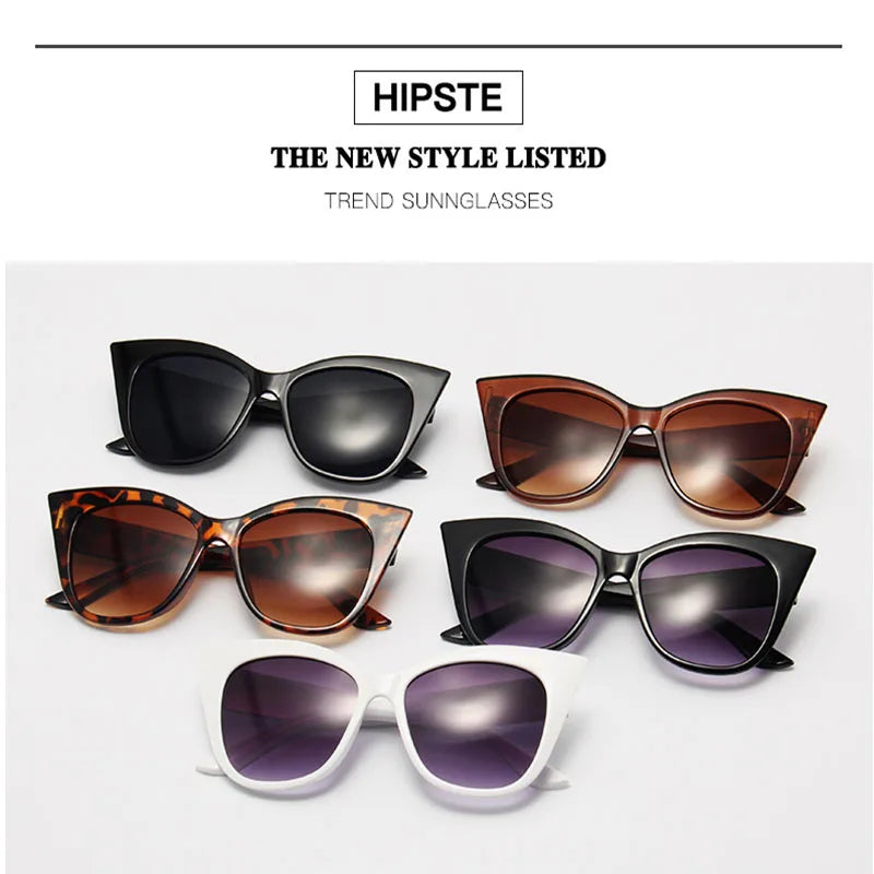 OIMG Fashion Cat Eye Sunglasses Women Vintage Oversized Gradient Sun Glasses Shades Female Luxury Designer UV400 Sunglass