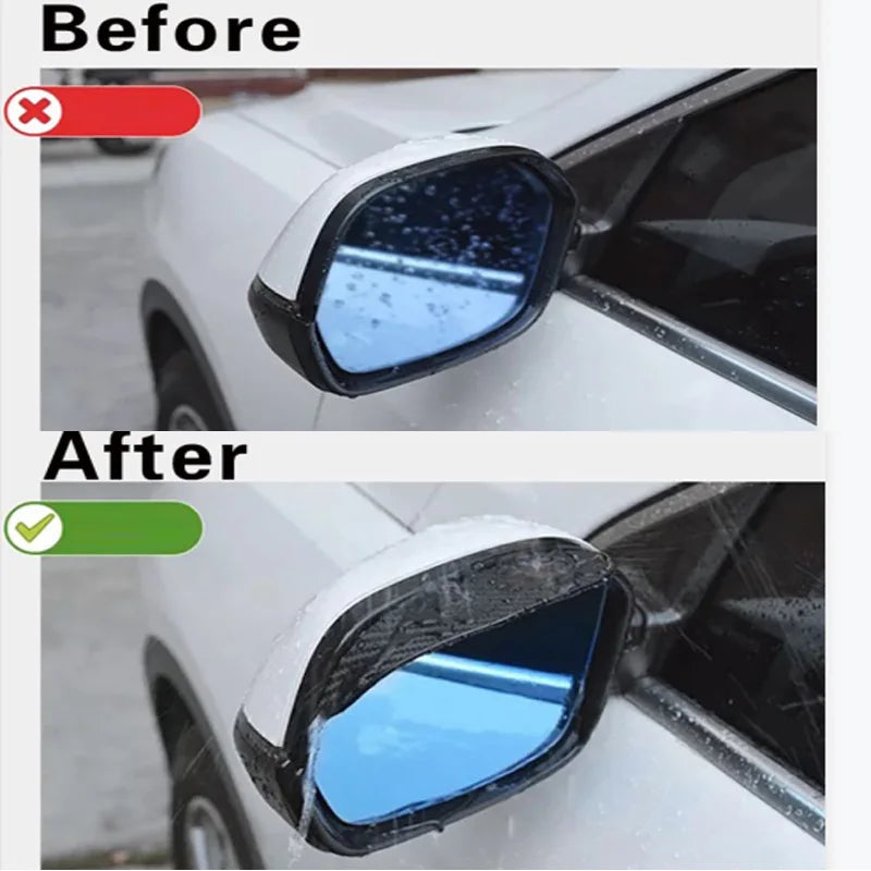 2Pcs Car Rearview Mirror Rain Eyebrow Awnings Shelters Universal Auto Exterior Accessories Parts Rearview Mirror Protector Cover