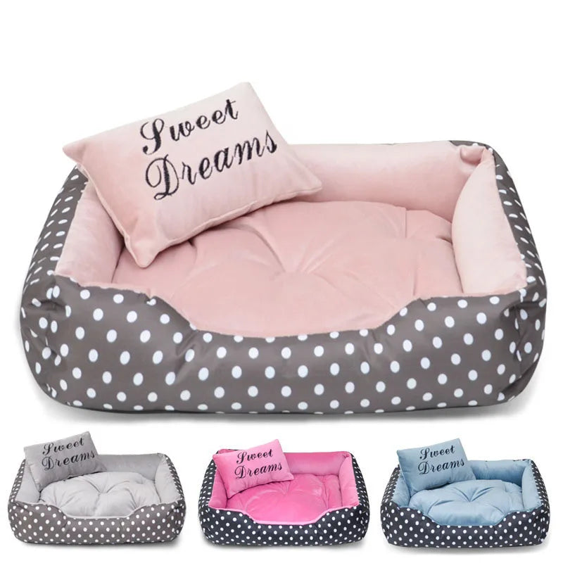 2024 Dog Dot Bed Four Season Use Comfortable Camas Para Perros Beds For Small Medium Dogs Top Quality Cats Sleeping Cave
