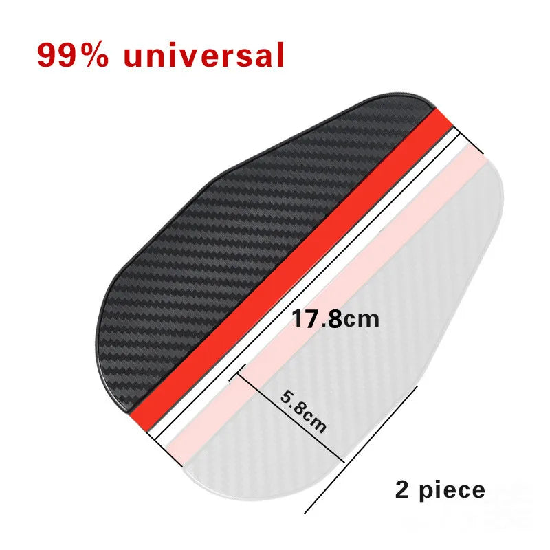 2Pcs Car Rearview Mirror Rain Eyebrow Awnings Shelters Universal Auto Exterior Accessories Parts Rearview Mirror Protector Cover