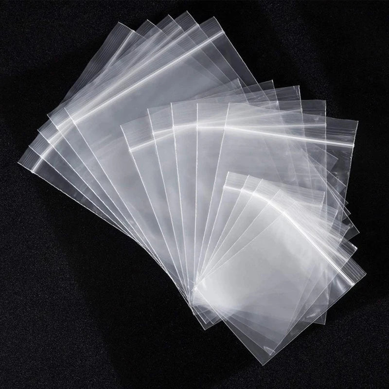 100pcs/lot Clear Heavy-Duty Thick Zip Lock jewelry Gift Package Storage Bag Ziplock Plastic Reclosable Poly Bag Thickness 0.12mm