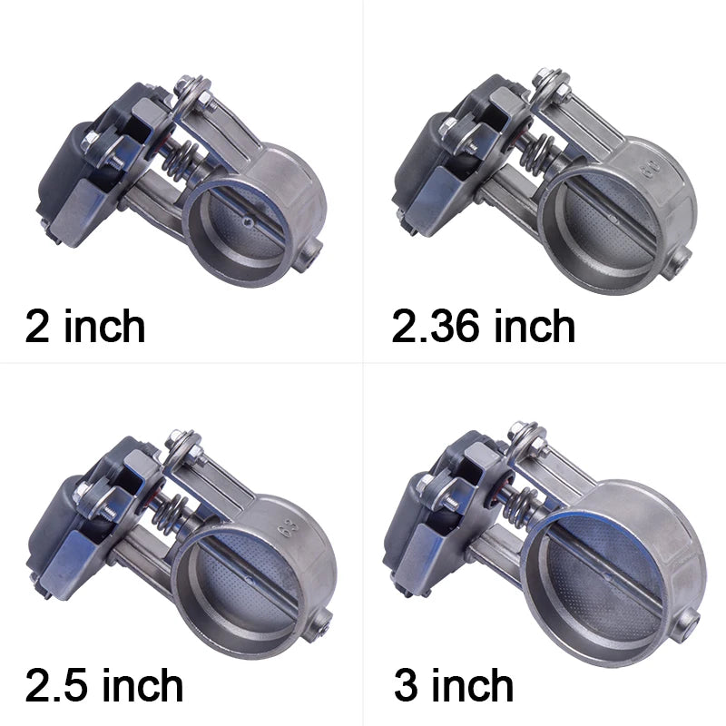 2"/2.36"/2.5"/2.75"/3" inch OBD2 Vacuum pump Exhaust Cutout Electric Control Valve Kit With remote control and APP control
