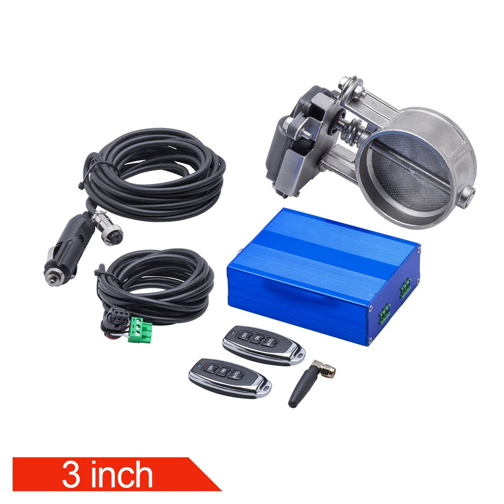 2"/2.36"/2.5"/2.75"/3" inch OBD2 Vacuum pump Exhaust Cutout Electric Control Valve Kit With remote control and APP control