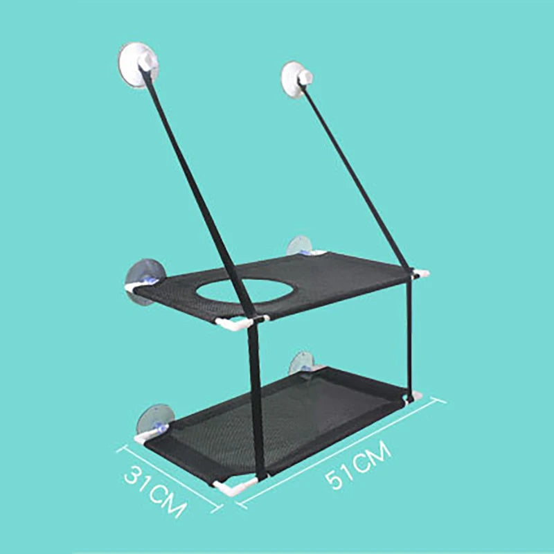 Cat Hammock Cat Window Bed Kitten Sunny Seat Hanging Mount Beds Cat Sofa Puppy Sleeping Kennel Suction Cup Wall Pet Hanging Beds
