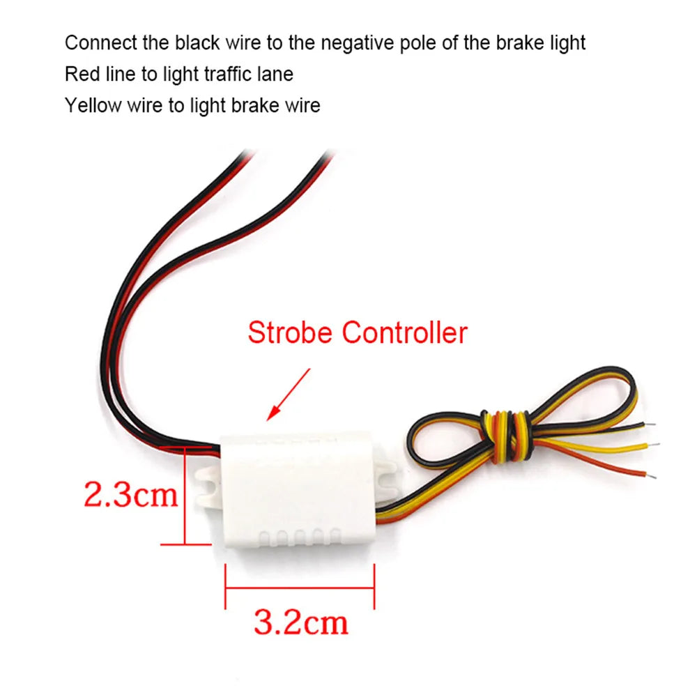 Car Parking Signal Light Police Lights Emergency Warning Light Strobe Lights Flasher LED Auto Flash Stroboscopes Strobe Light