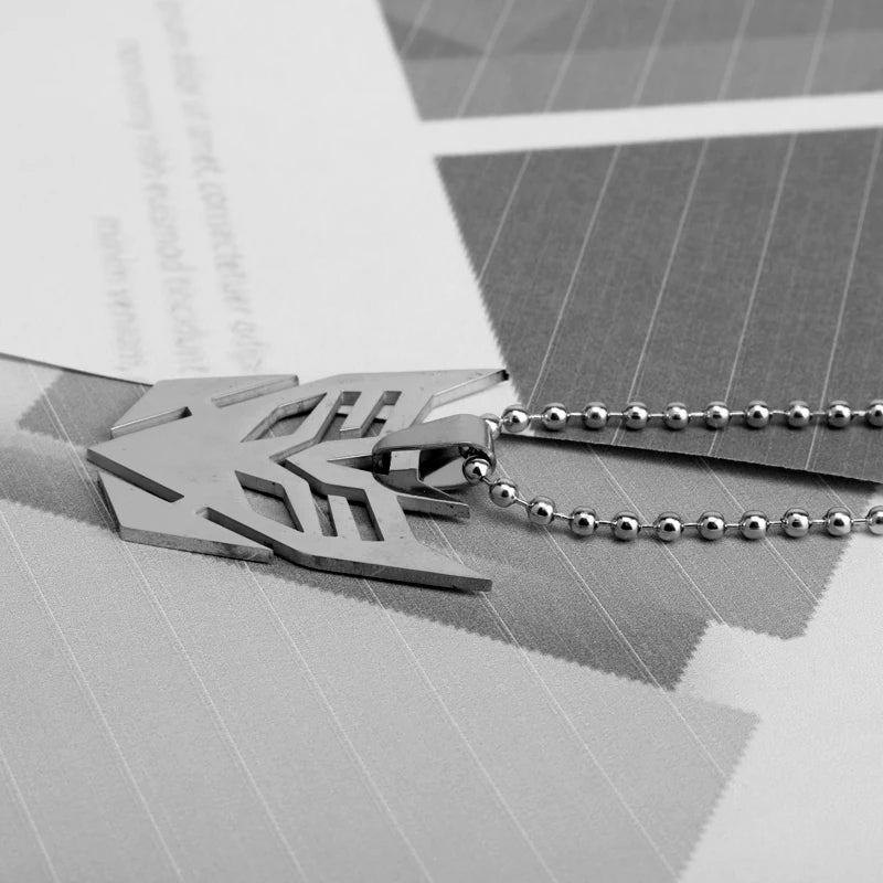 MQCHUN Hot Movie Jewelry Transformation Stainless Steel Pendant Necklace