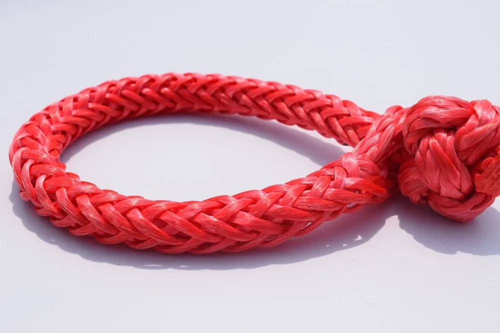 Free Shipping Red 6mm*80mm Synthetic Winch Shackle,Soft Shackle for Yacht,UHMWPE Shackle Boat,Sailing,Accessaries