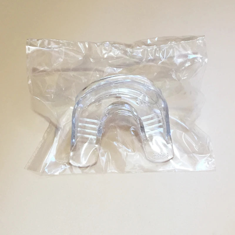 10Pcs/ Pack Dual Teeth Whitening Mouth trays Soft Duplex silicone mouthpiece can be fixed mini led light