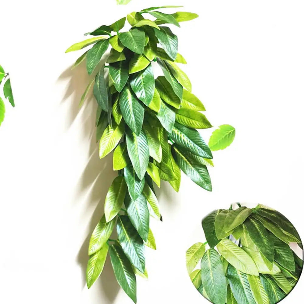 Artificial Aquatic Plants Hanging Leaves Rattan Fish Tank Decoration Aquarium Plants Underwater Aquatic Plants Ornamental Decora