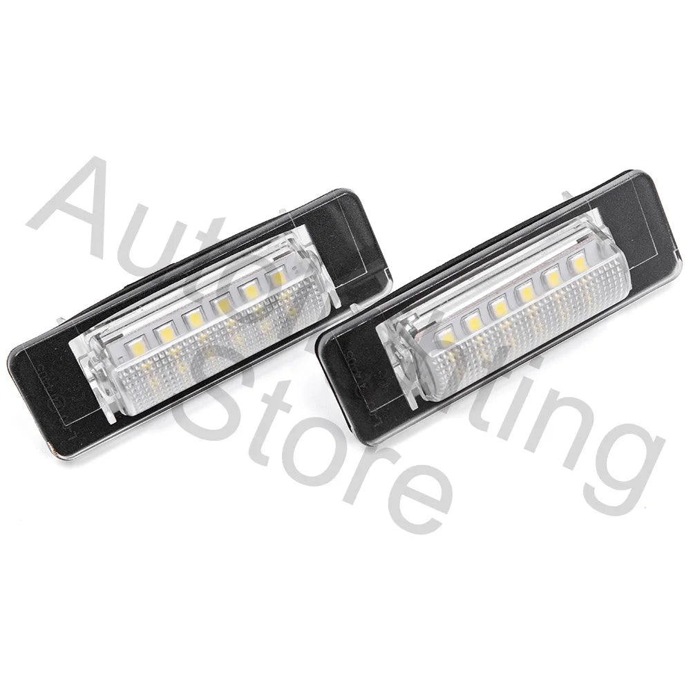2pcs LED License Number Plate Light For Mercedes Benz E-Class E240 W210 C-Class W202 4Door Sedan Facelift FL 1997 1998 1999 2000