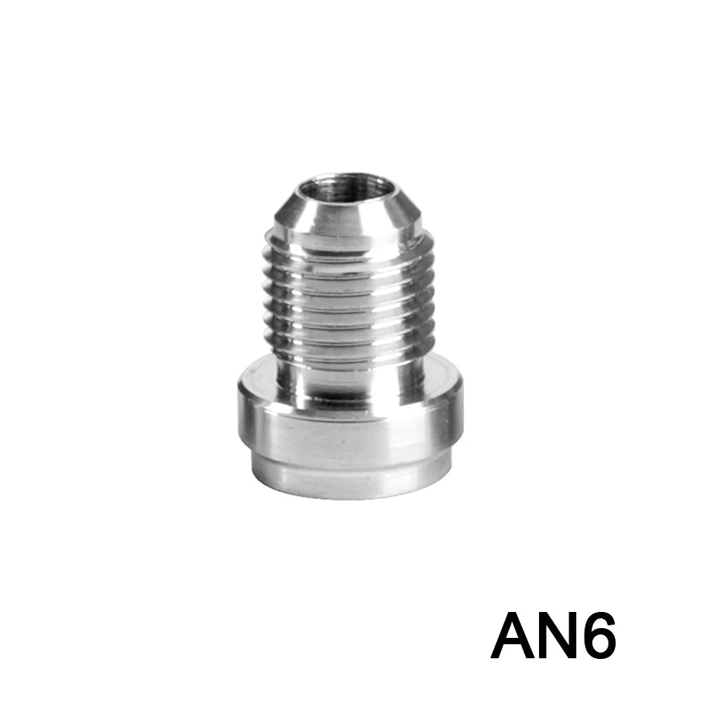 1PCS AN6 AN8 AN10 AN12 AN16 AN20 Male Billet Stainless Steel Straight Male Weld Fitting Adapter Weld Bung Nitrous Hose Fitting