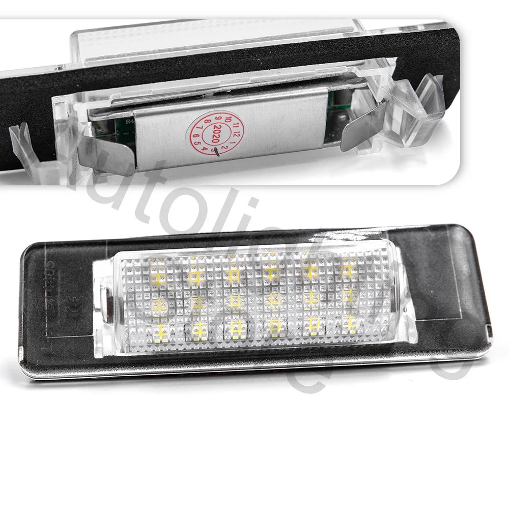 2pcs LED License Number Plate Light For Mercedes Benz E-Class E240 W210 C-Class W202 4Door Sedan Facelift FL 1997 1998 1999 2000