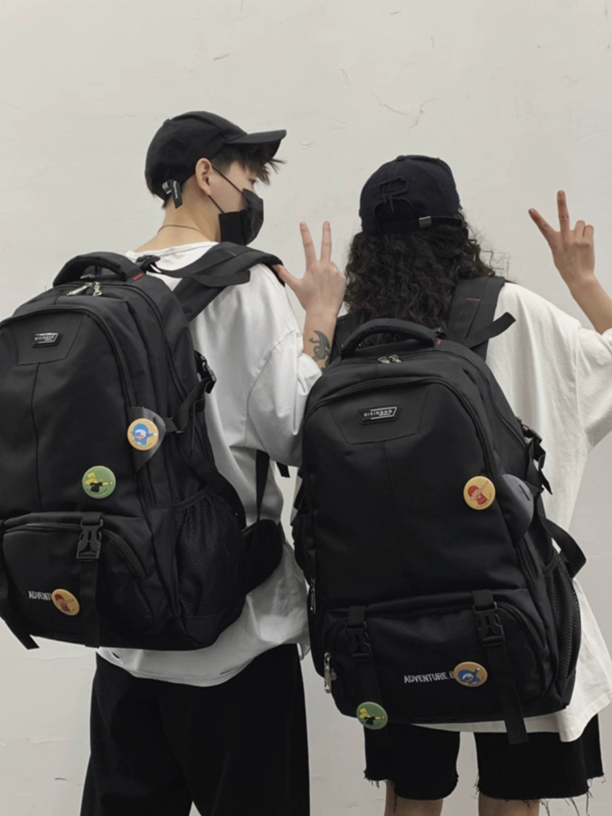 Backpack Men's Fashion Trendy Junior High School Student Backpack