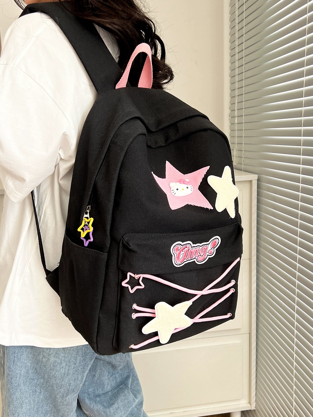 Bag Women's Preppy Style Japanese and Korean Style High School Backpack