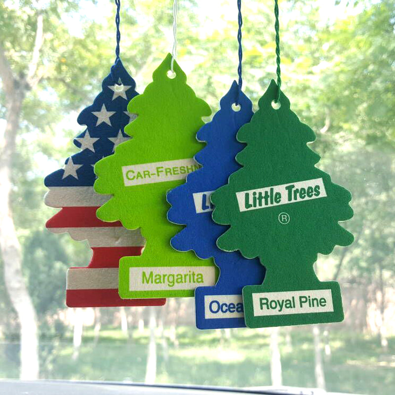 American Small Tree Jasmine Scented Green Tea Car Aromatherapy High-End Car Essential Oil Perfume Pendant Interior Decoration Supplies Car Interior Lasting Suit