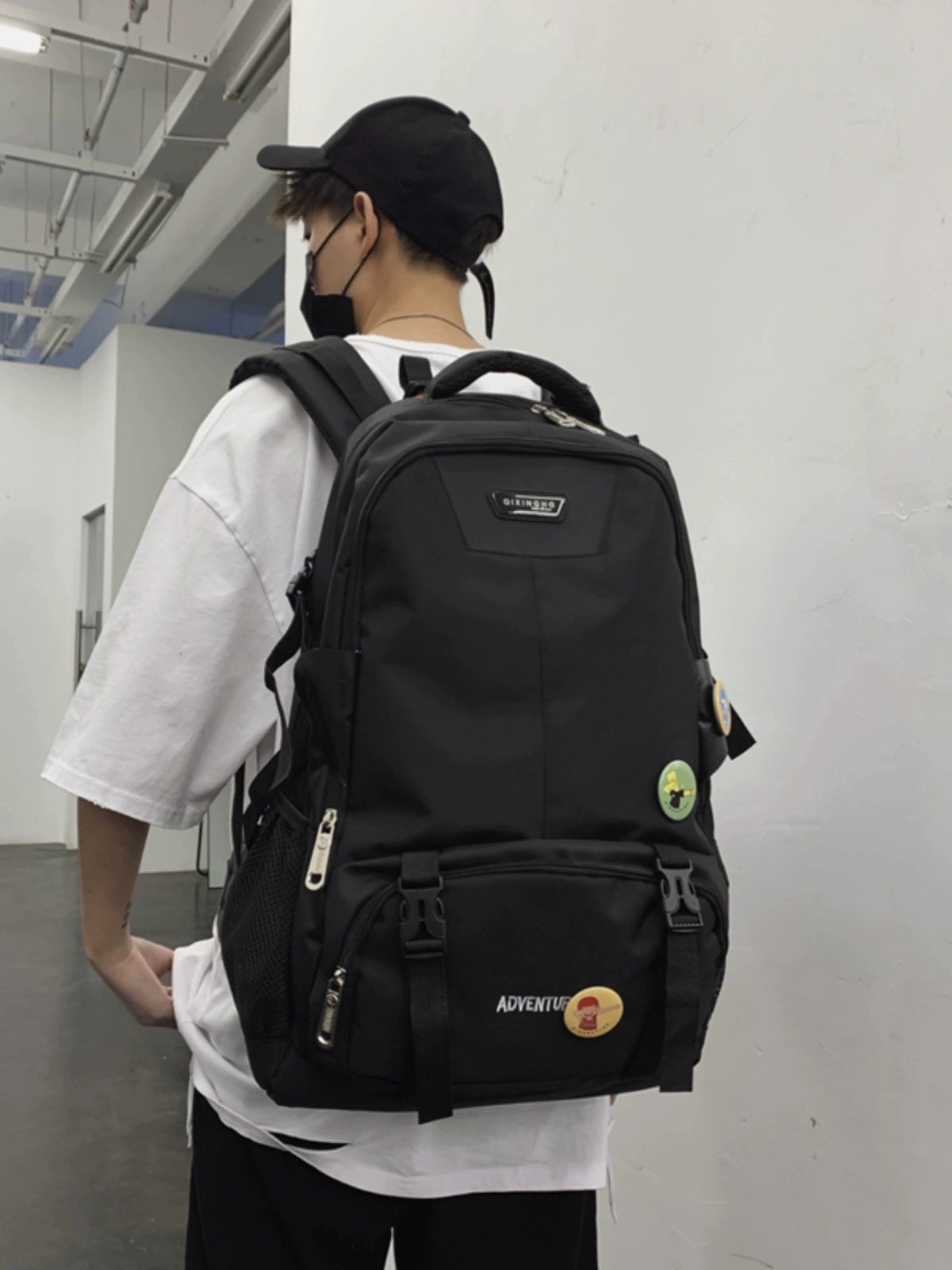 Backpack Men's Fashion Trendy Junior High School Student Backpack