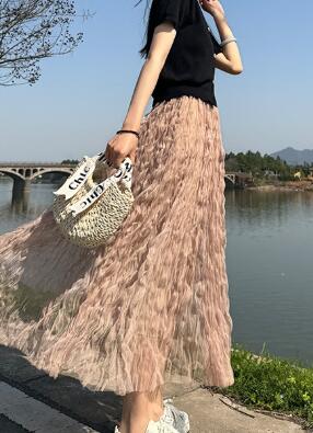 Midi Mesh Skirt