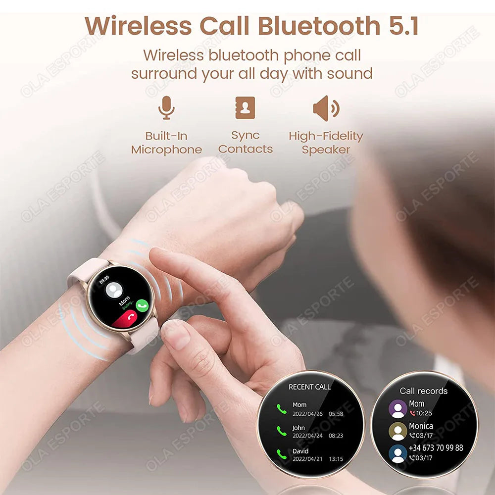 New For Samsung Watch 6 Galaxy Smart Watch 2024 BT Call Smartwatch Fitness Tracker Heart Rate Blood Oxygen Sleep Monitor Watches