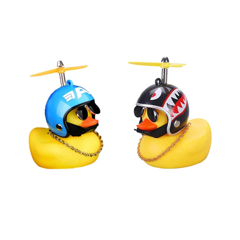 2 Set Car Duck Mini Car Dashboard Yellow Rubber Duckies Toy Jeep Duck Party Favor Car Decoration Table Ornament Car Accessory