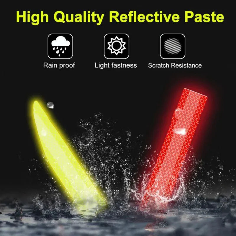 Car Trunk Reflector Sticker Night Safety Warning Tape Strips Anti Collision Car Reflective Stickers Auto Decoration Accessories