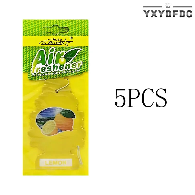 3-80pcs Christmas Tree Car Air Freshener Natural Aromatherapy Tea Paper Hanging Perfume Vanilla Auto Parts Interior