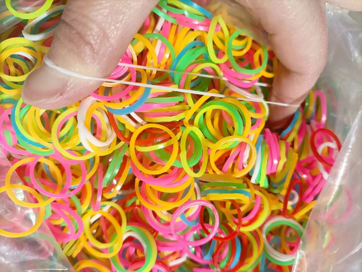 100PCS Pet Dog Cat Hair Bows Colorful Rubber Bands Colored Top Elastic for Dog Grooming Bows Puppy Accessories Pet Products