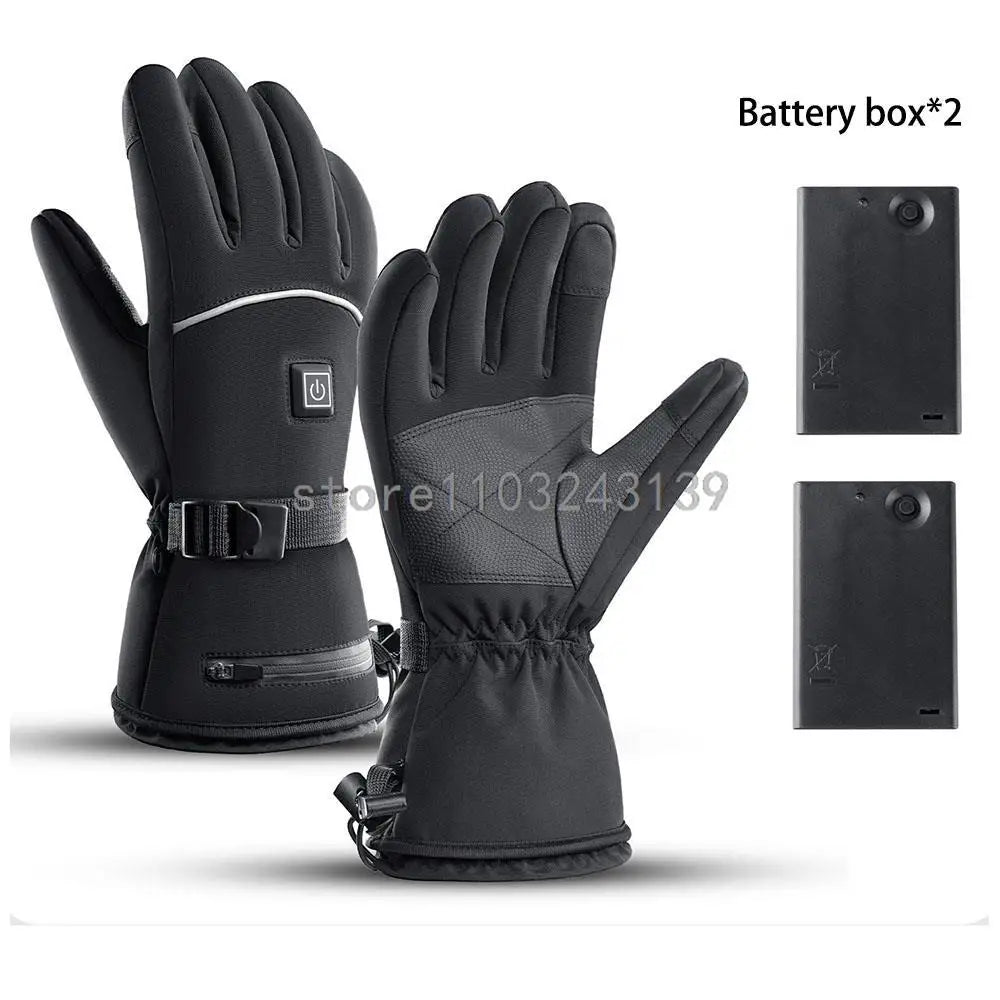 3M Heated Gloves Hand Warmer Electric Thermal Gloves Waterproof Snowboard Cycling Motorcycle Bicycle Ski Outdoor Winter Gloves