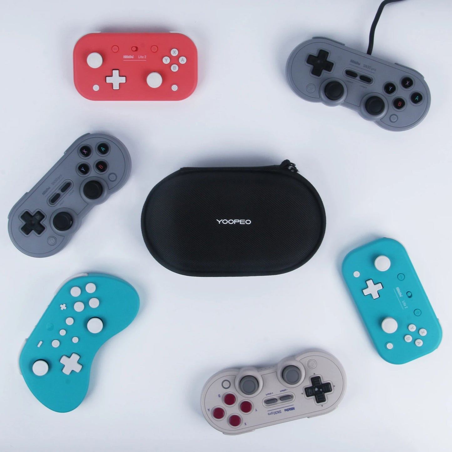 YOOPEO Gamepad Storage Box Protective Cover Portable Bag Carrying Case for 8Bitdo SF30 PRO SN30 PRO Game Controller Joystick