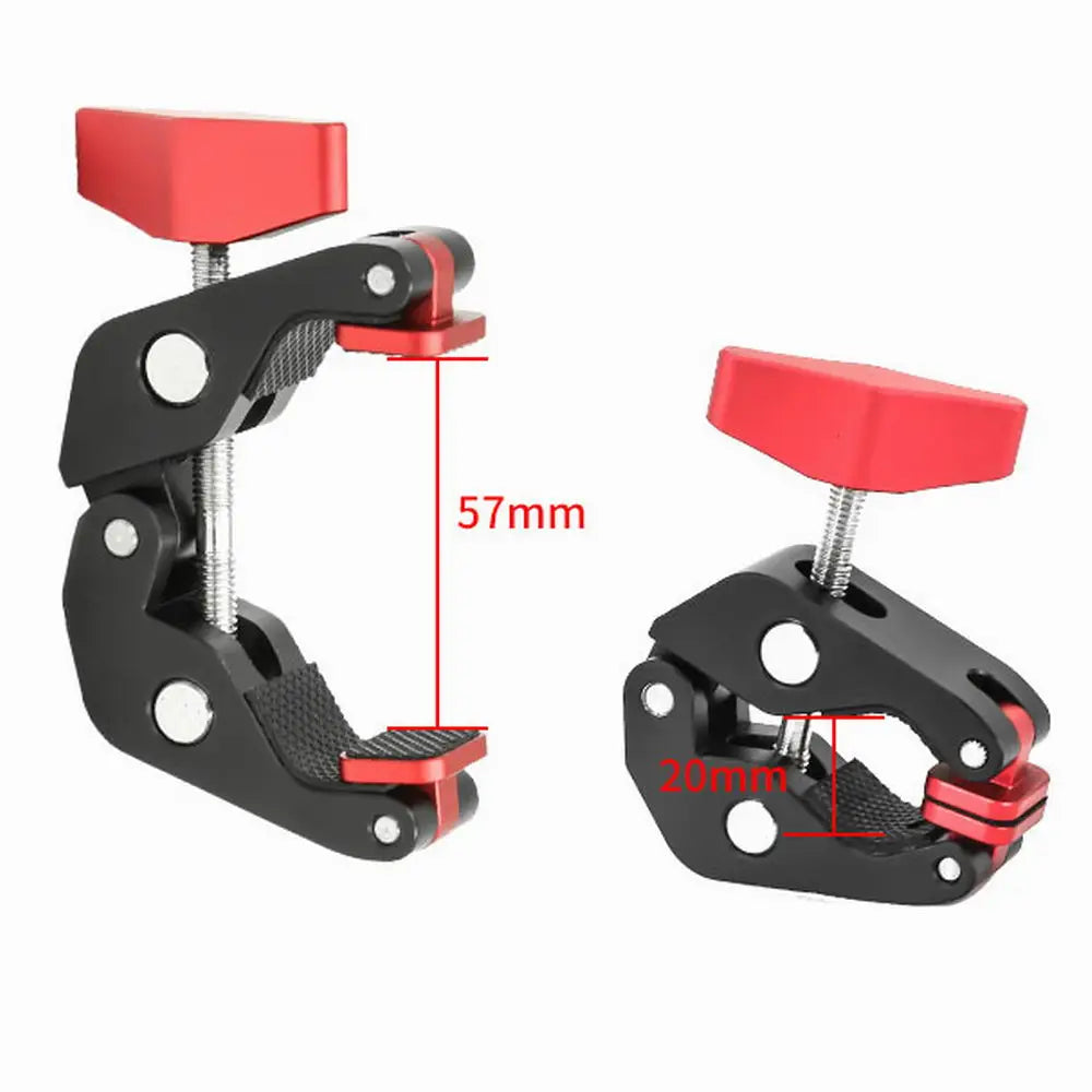 New Super Clamp Mount Aluminum with 3/8" 1/4" Female Clip for Camera Tripod Desk Table Magic Arm Video Studio Bracket Bicycle