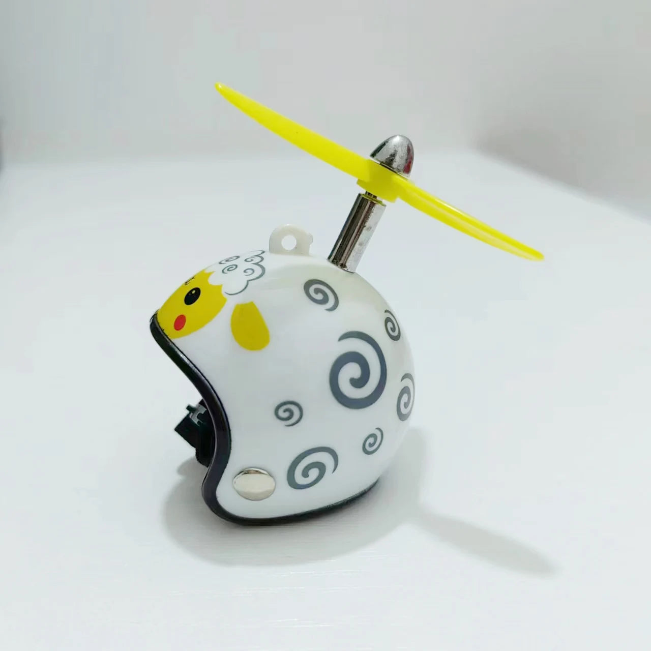 Yellow Black Rubber Duck Animal Pattern Helmet with Propeller for Car Bike Handle Bar Decoration Rubber Squeeky Duckling Duckies
