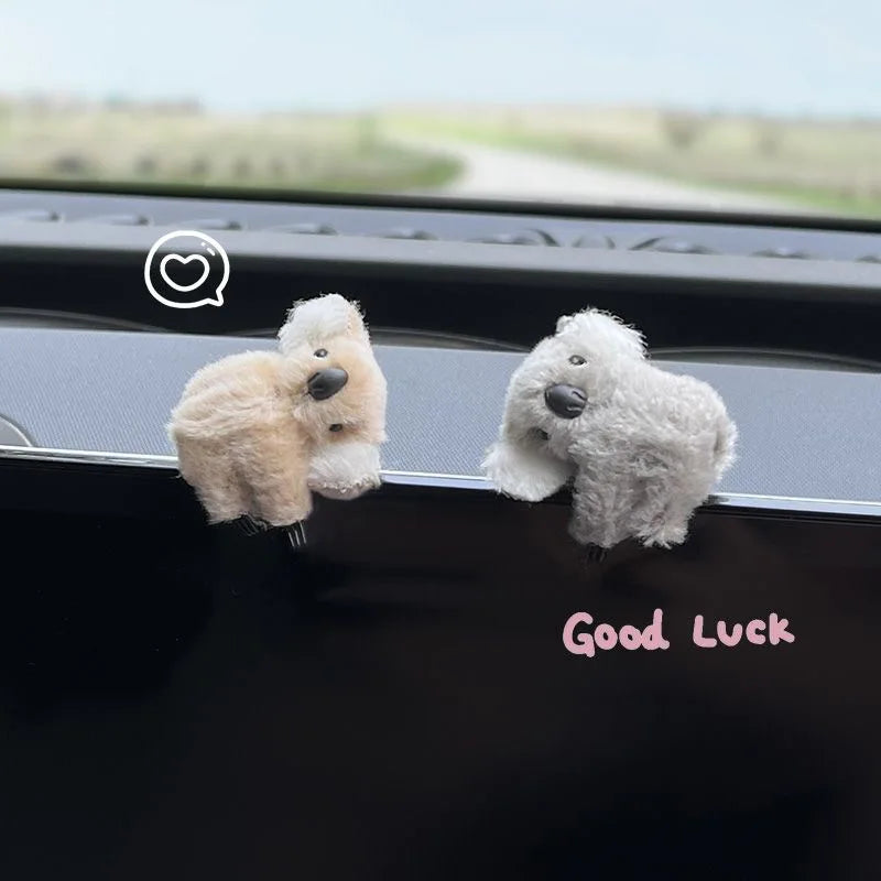 Cute Koala Car Interior Decoration Auto Rearview Mirror Central Control Screen Decoration Sun Visor Card Clip Car Accessories
