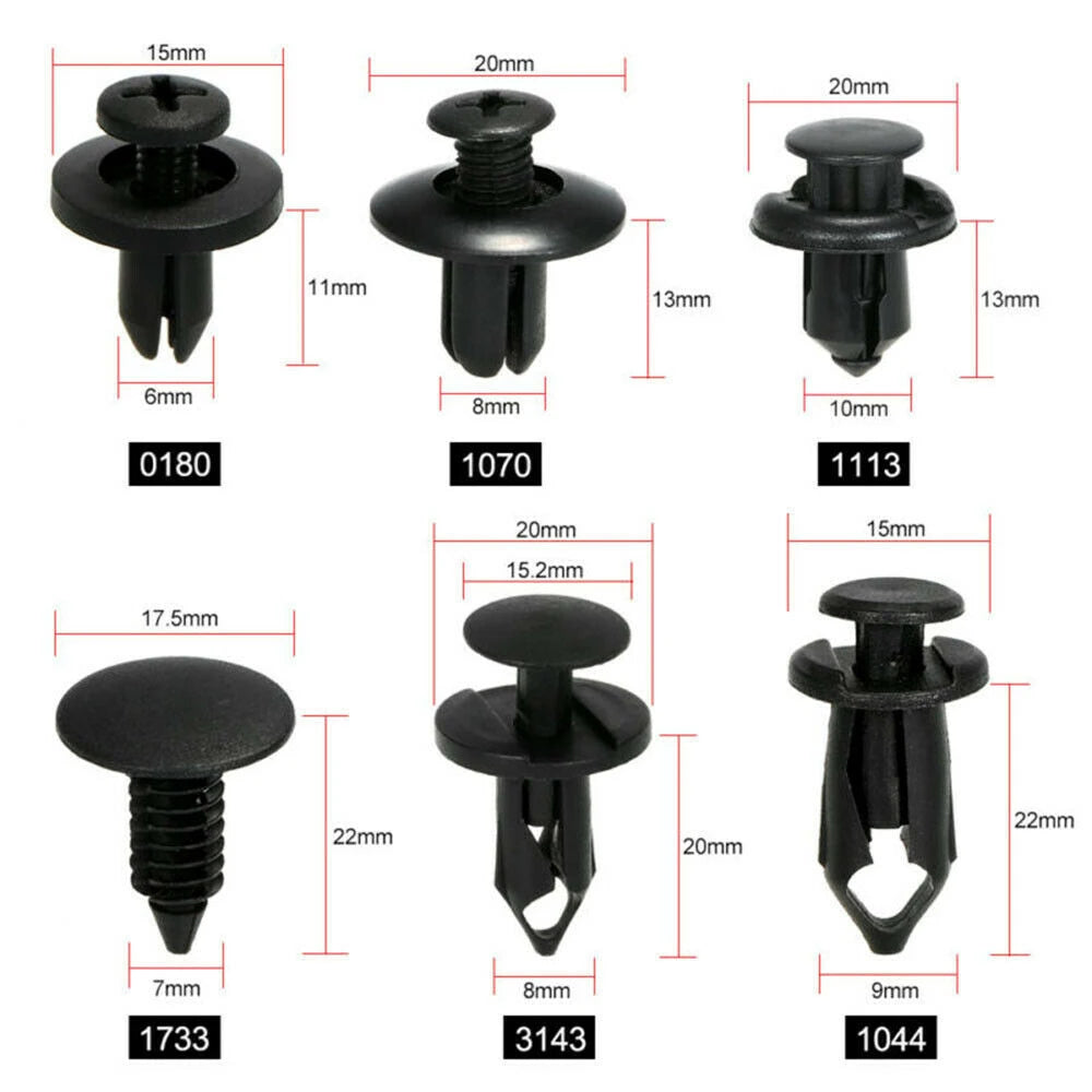 6 Size 60Pcs Auto Fastener Clips For Infiniti FX35 Q50 G35 QX70 FX G37 Q30 QX56 I30 M35 FX37 QX4 QX60 FX50