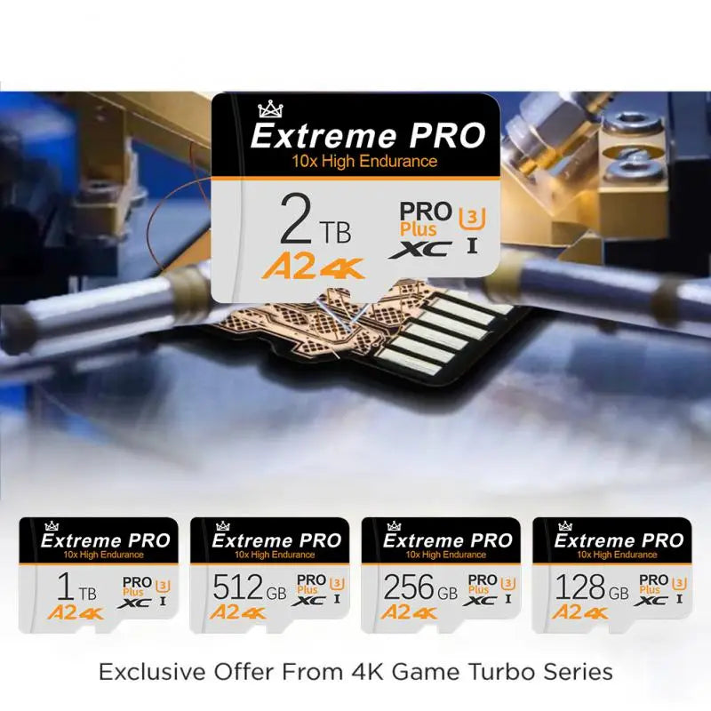 Original Micro TF/SD Card 512GB 1TB 2TB High Speed Mini Sd Card 128GB 256GB Memory Card Class 10 U3 For Phone PC Camera Drone