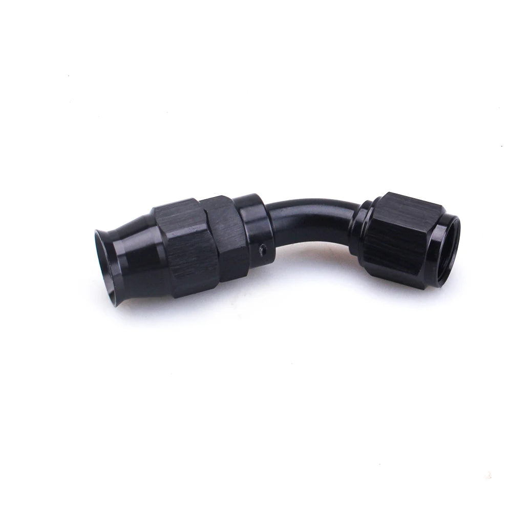 AN4 AN6 AN8 AN10 straight 045 90 180 Degree Reusable Hose End Fitting Adapter For Swivel PTFE Oil Fuel Line Hose End Fitting