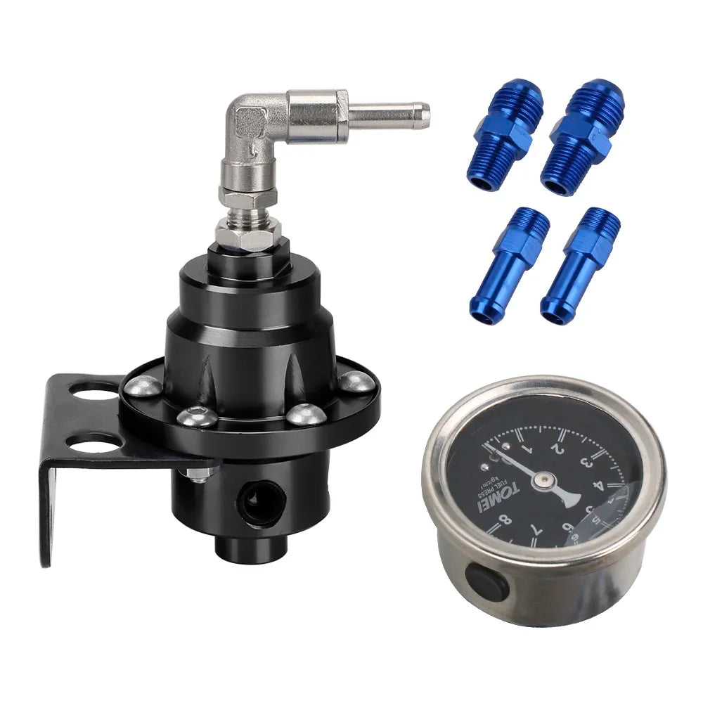 With Gauge Kit Universal Car Accessories Adjustable Fuel Pressure Regulator 7 Colors Vehicle Refitting fuel Supercharger