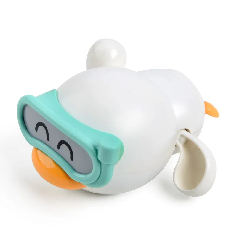 Cute Baby Clockwork Little Yellow Duck Baby Bath Toys Children Boys Girls Playing In The Water Bathroom Set Combination