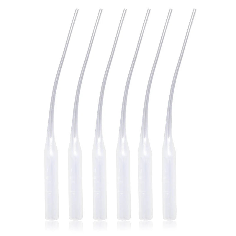 100Pcs Glue Micro-Tips Plastic Glue Bottle 502 Glue Rubber Hose Rubber Drip Tube Mouse Tail Dispensing Needle Dispensing Hose