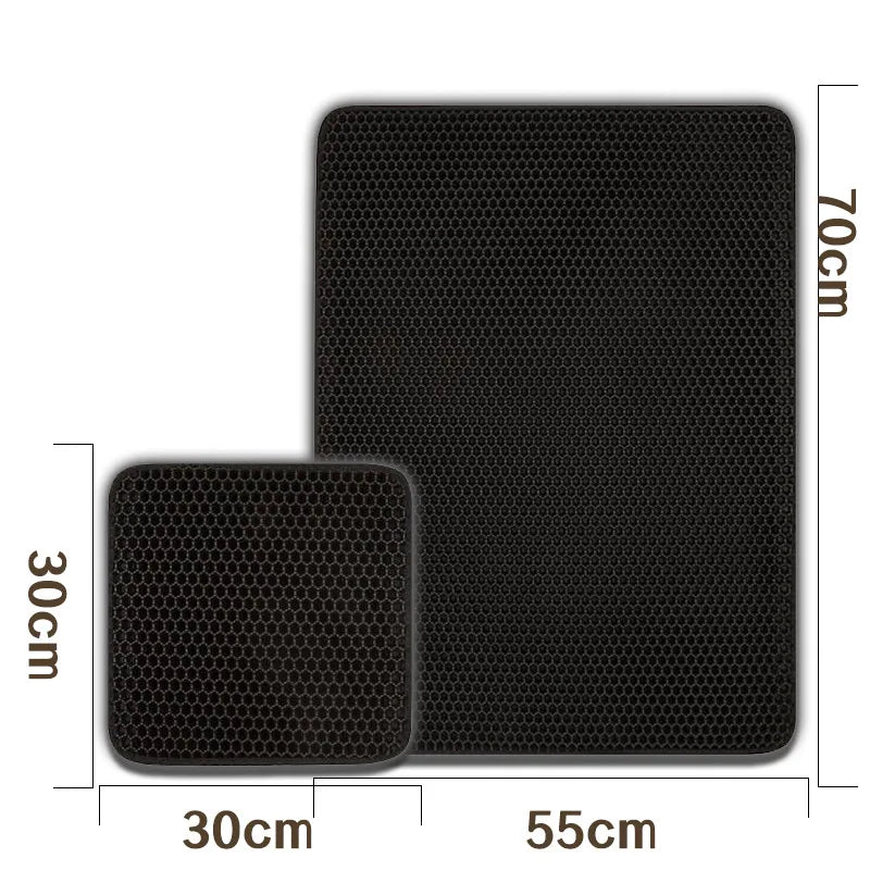 Cat Litter Mat Cat Accessories Double-layer Non-slip Big Pet Litter Box Filter MatWear Resistant Cat Litter Mat Free Shipping